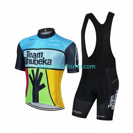Conjunto Maillot + Culotte Corto con tirantes Team Qhubeka 2022 N001